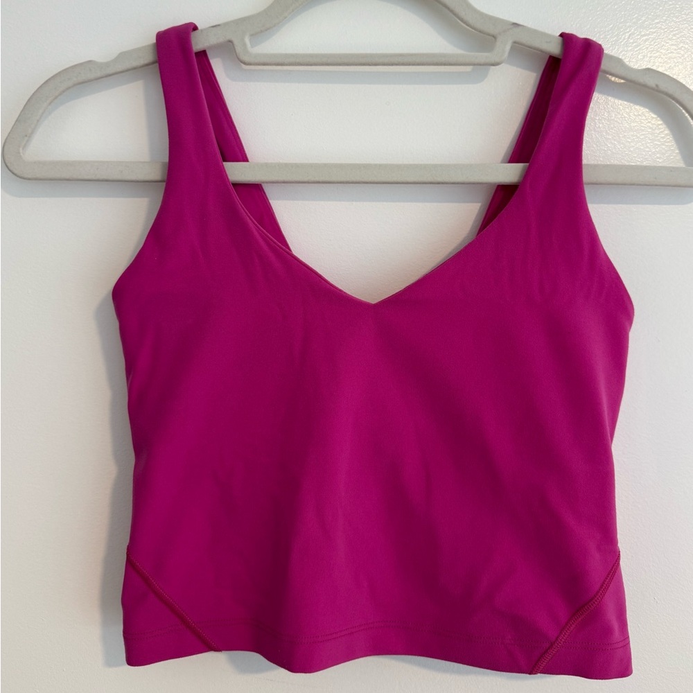 Lululemon Align Tank Ripened Raspberry Pink Sports Bra Activewear Athleisure $68 - Picture 4 of 10